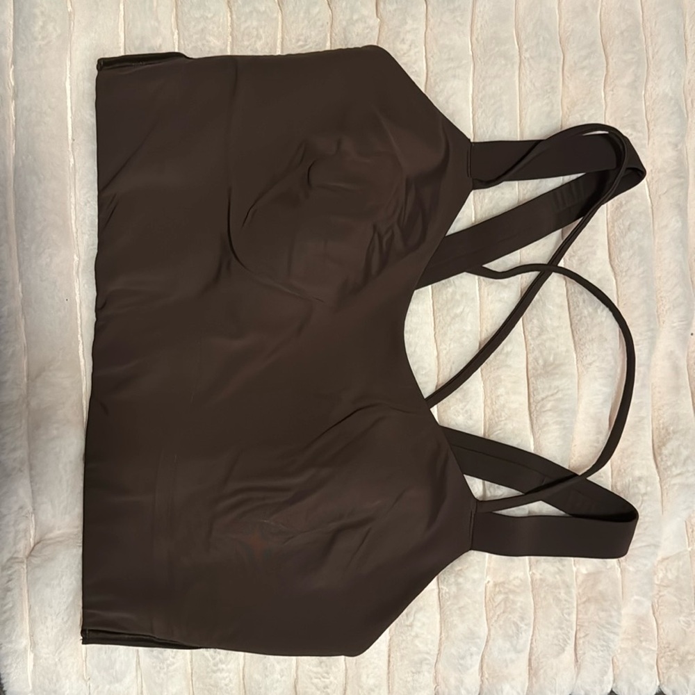 Brown lulu sports bra
